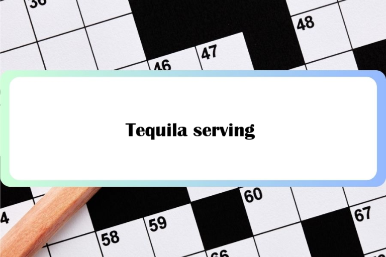 Tequila serving
